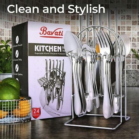 24 Pcs Stainless Steel Cutlery Set best price