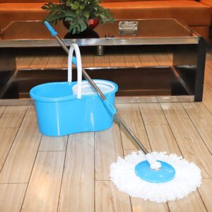 360° Spin Mop with 2 Microfiber Mop Heads