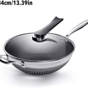Stainless Steel Frying Pan with Glass Lid