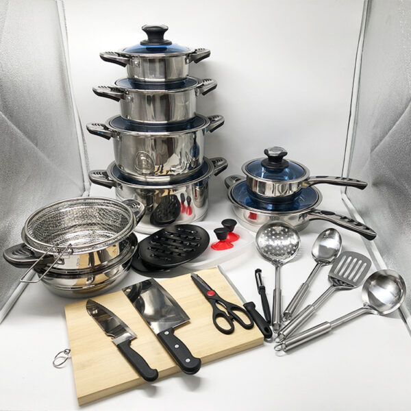 30 Pcs Stainless Steel Non-Stick Cookware Set​
